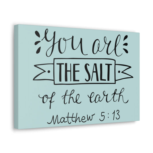 You Are The Salt Matthew 5:13 Christian Wall Art Bible Verse Print Ready To Hang Unframed-Express Your Love Gifts
