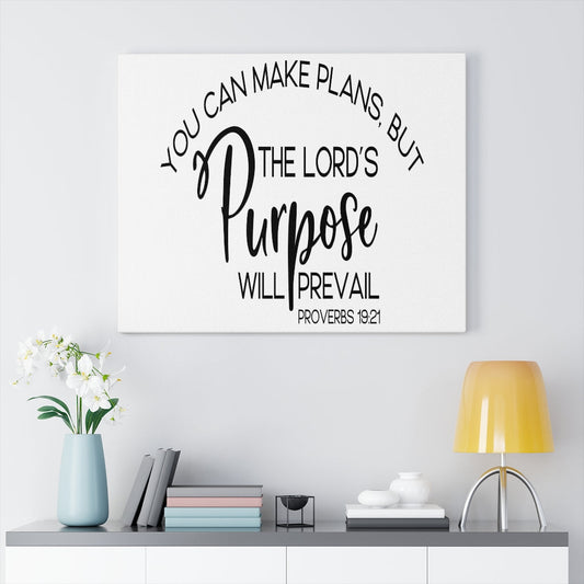 Scripture Walls You Can Make Plans Proverbs 19:21 Bible Verse Canvas Christian Wall Art Ready to Hang Unframed-Express Your Love Gifts