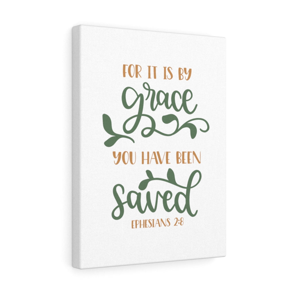 You Have Been Saved Ephesians 2:8 Bible Verse Canvas Christian Wall Art Ready to Hang Unframed-Express Your Love Gifts