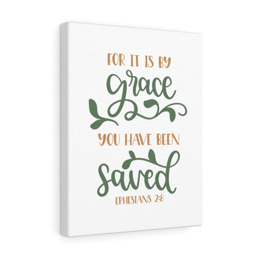 You Have Been Saved Ephesians 2:8 Bible Verse Canvas Christian Wall Art Ready to Hang Unframed-Express Your Love Gifts