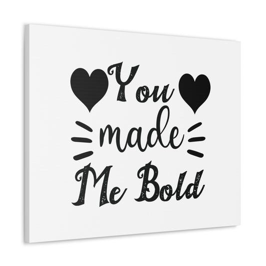 You Made Me Bold Psalm 138:3 Heart Christian Wall Art Bible Verse Print Ready to Hang Unframed-Express Your Love Gifts
