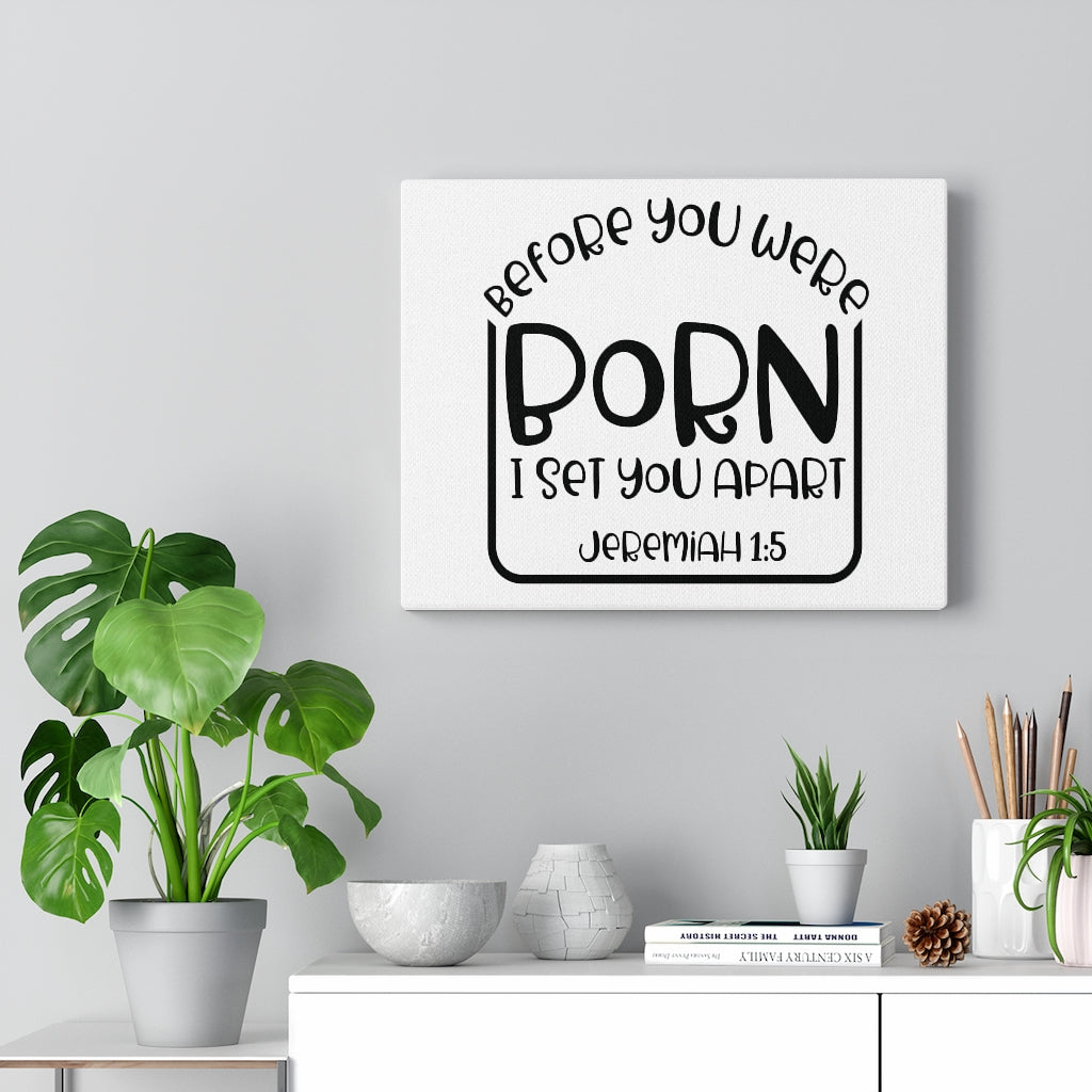Scripture Walls You Were Born Jeremiah 1:5 Bible Verse Canvas Christian Wall Art Ready to Hang Unframed-Express Your Love Gifts