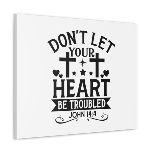Scripture Walls Your Heart John 14:4 Stars Bible Verse Canvas Christian Wall Art Ready to Hang Unframed-Express Your Love Gifts