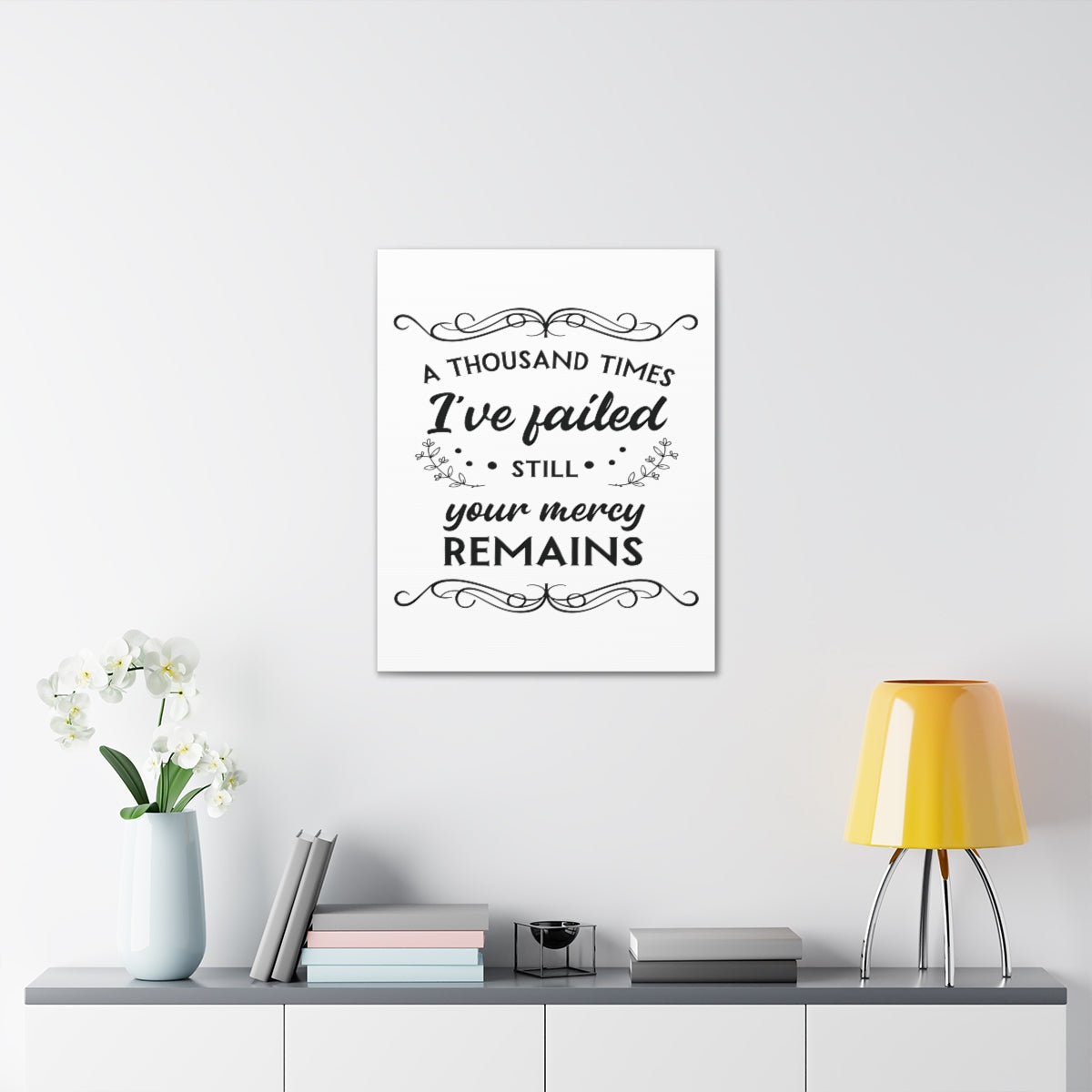 Scripture Walls Your Mercy Remains 2 John 1:3 Christian Wall Art Print Ready to Hang Unframed-Express Your Love Gifts