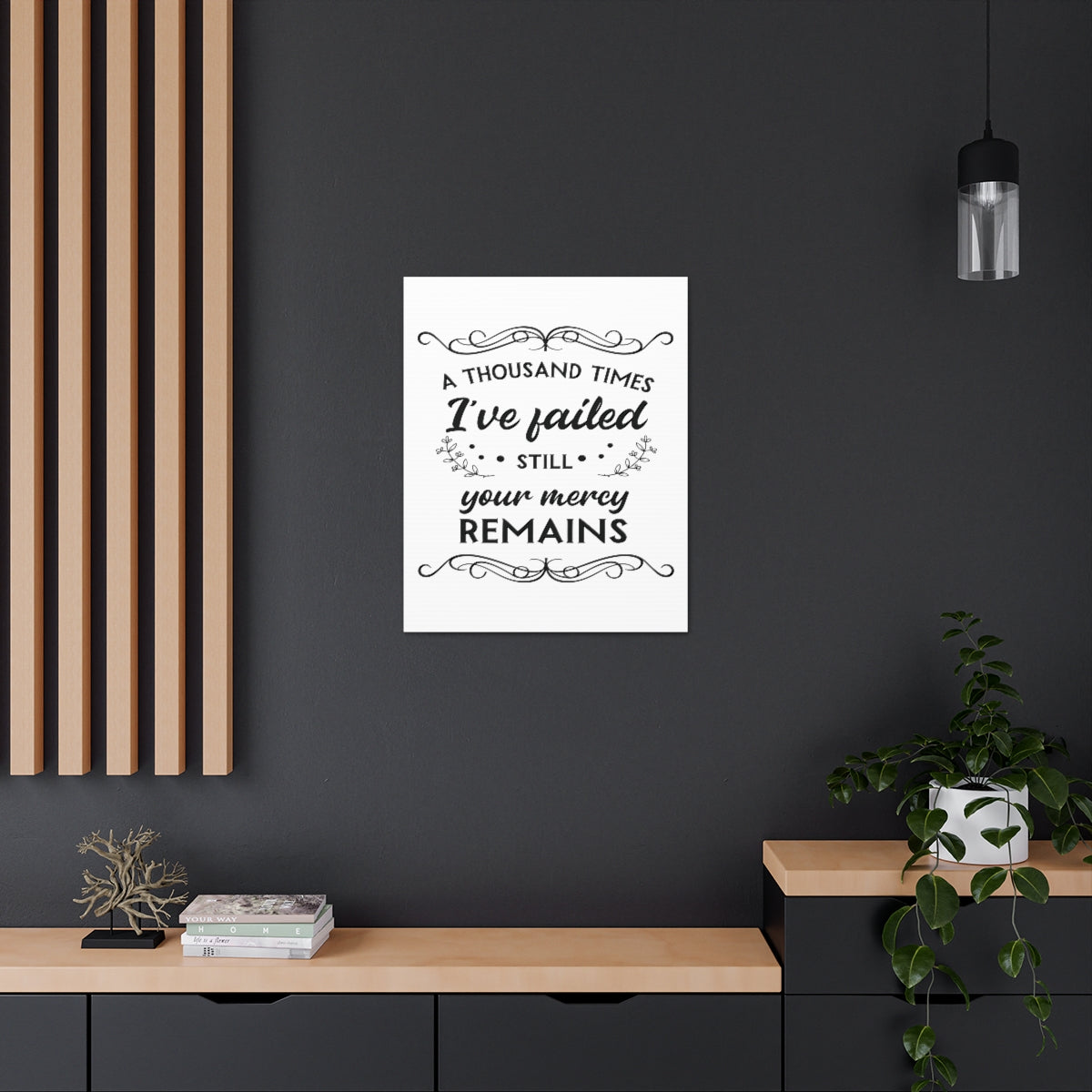 Scripture Walls Your Mercy Remains 2 John 1:3 Christian Wall Art Print Ready to Hang Unframed-Express Your Love Gifts