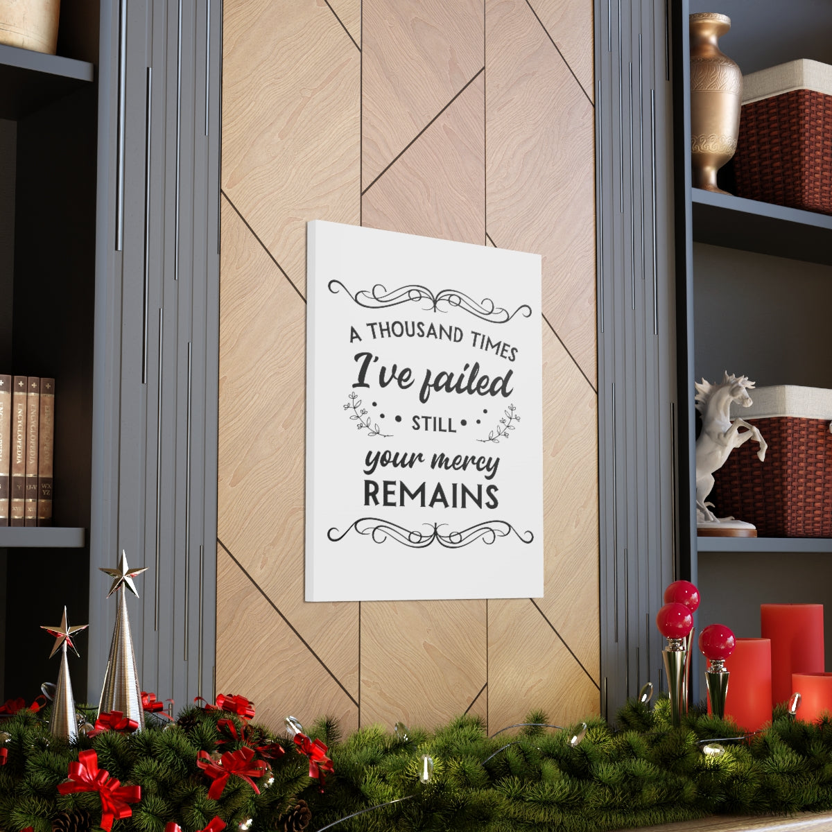 Scripture Walls Your Mercy Remains 2 John 1:3 Christian Wall Art Print Ready to Hang Unframed-Express Your Love Gifts