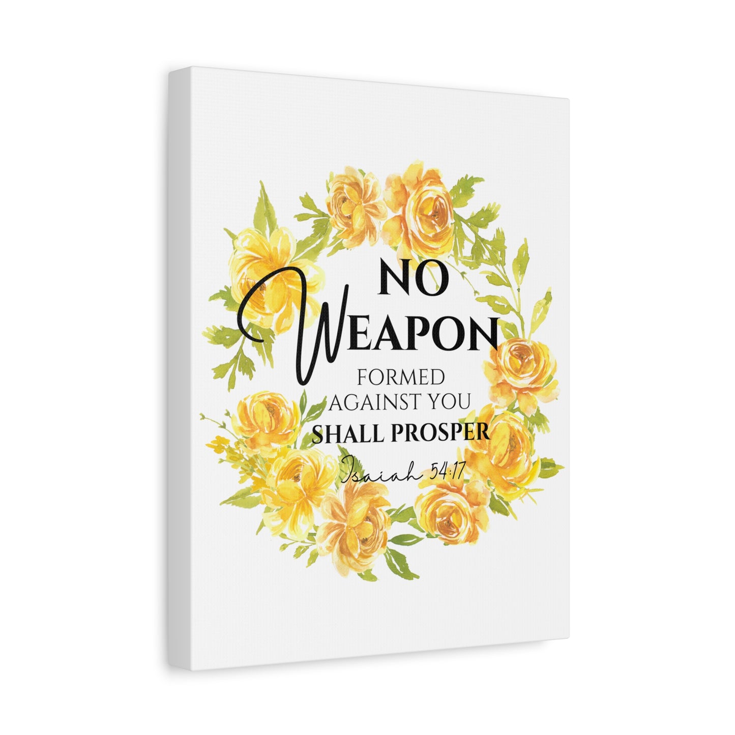 Scripture Walls Isaiah 54:17 No Weapon Bible Verse Canvas Christian Wall Art Ready to Hang Unframed