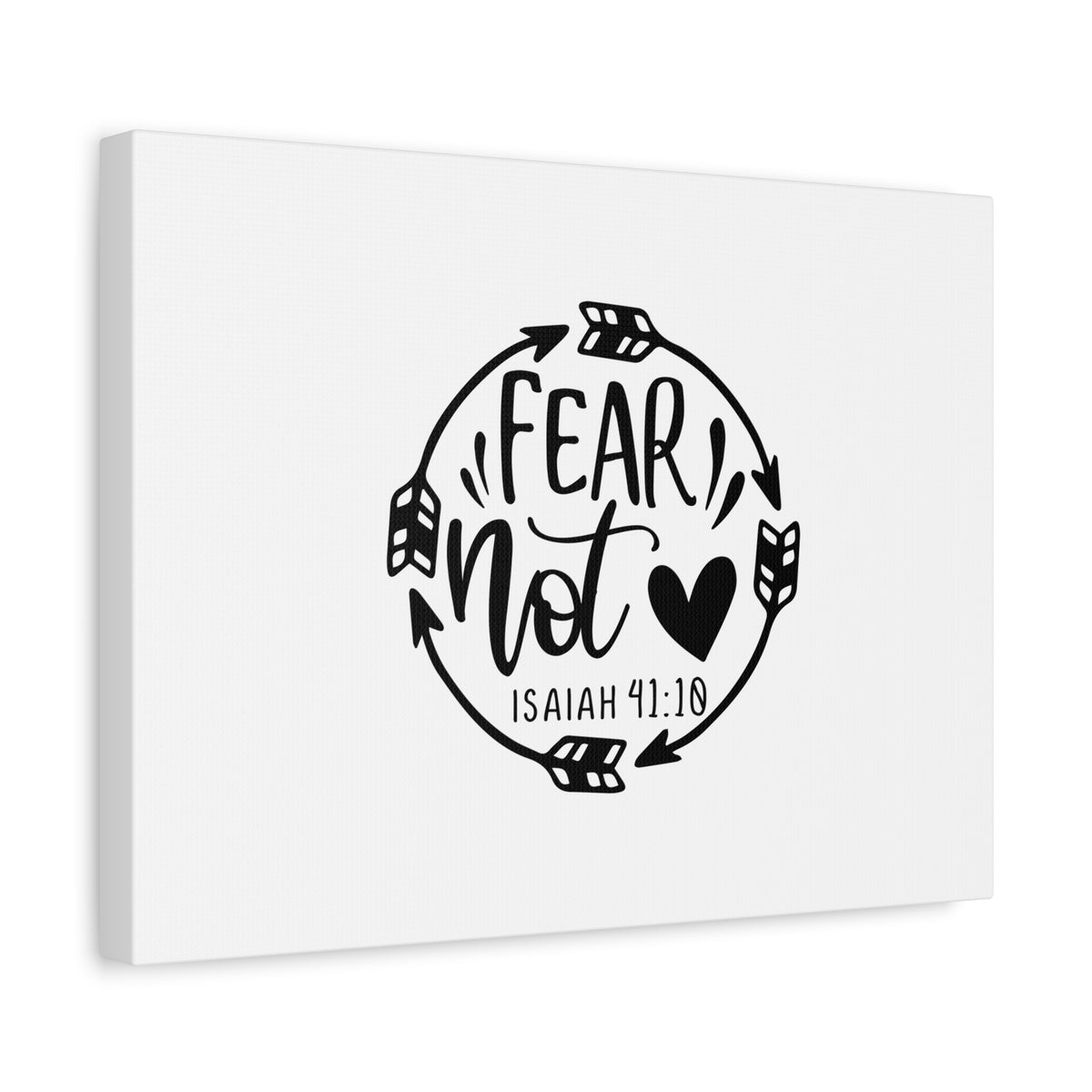 Scripture Canvas Fear Not Isaiah 41:10 Christian Wall Art Bible Verse Print Ready to Hang