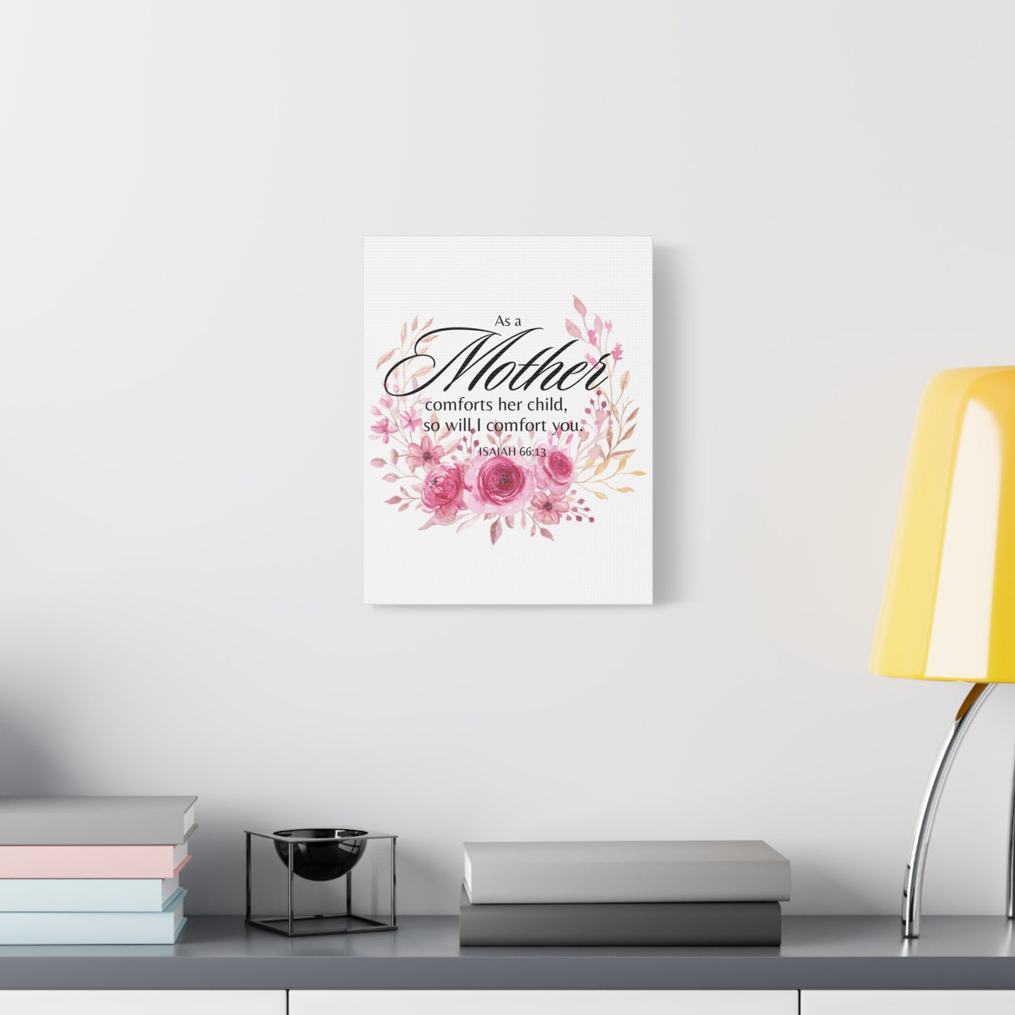 Scripture Walls Isaiah 66:13 I Will Comfort You Bible Verse Canvas Christian Wall Art Ready to Hang Unframed