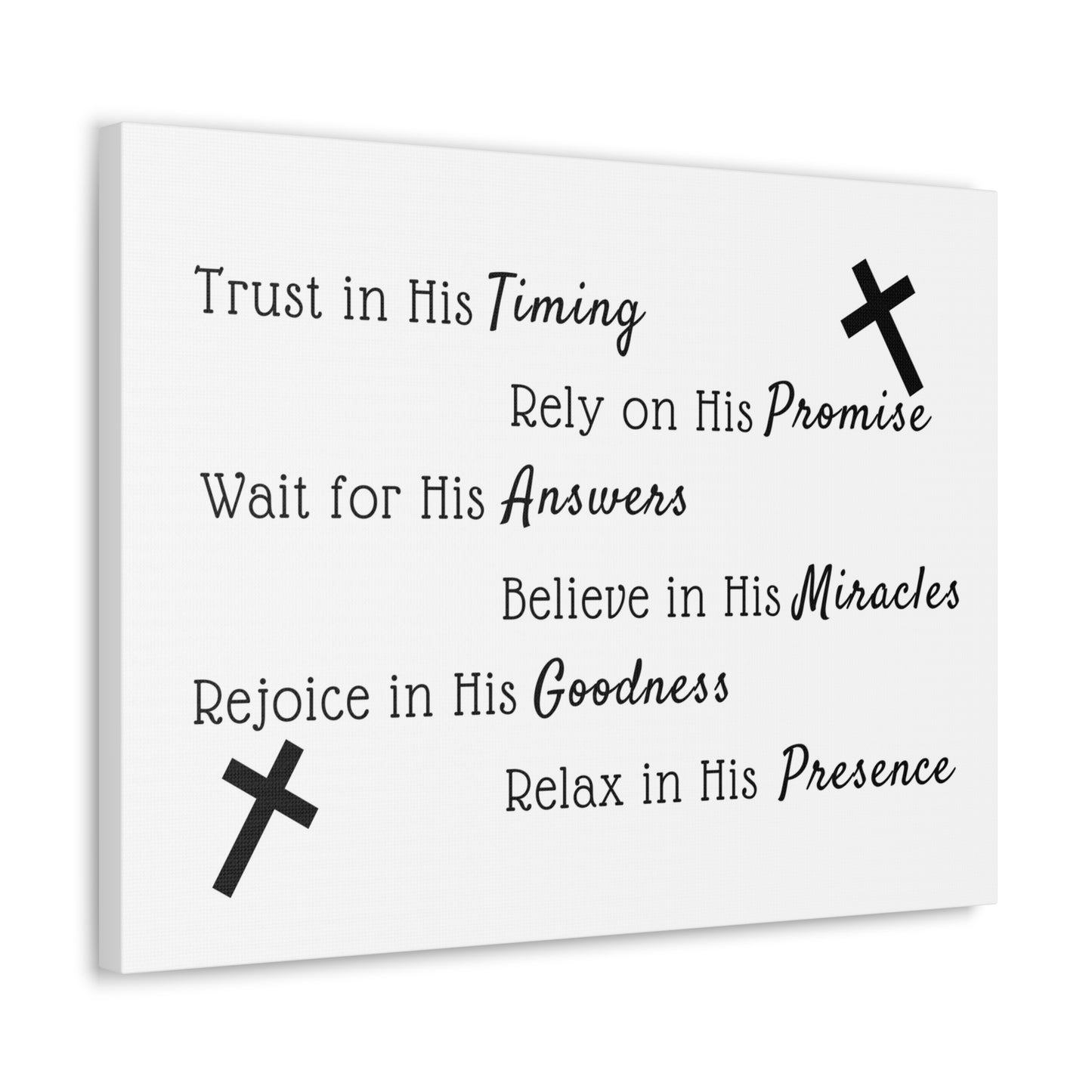 Trust In His Timing JEREMIAH 17:7 Christian Wall Art Bible Verse Print Ready to Hang