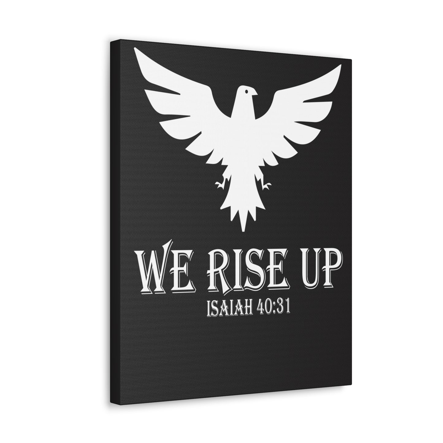 We Rise Up Isaiah 40:31 Bible Verse Canvas Christian Wall Art Ready To Hang