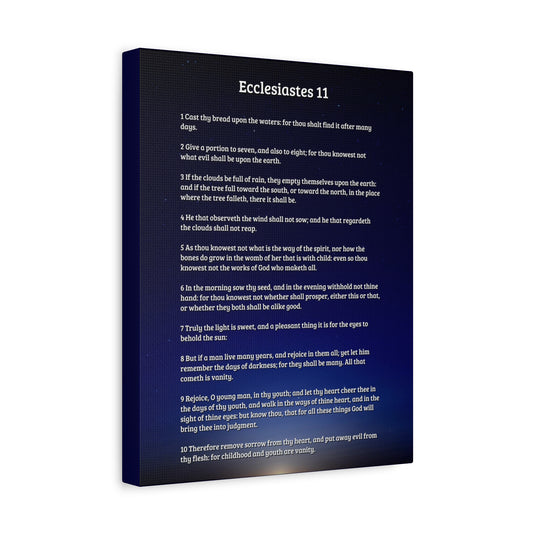 Scripture Walls Charity Ecclesiastes 11 Bible Verse Canvas Christian Wall Art Ready to Hang