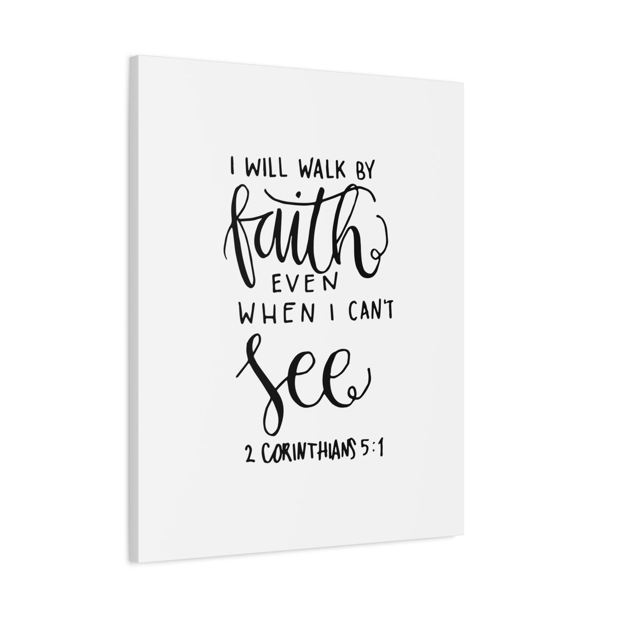 Scripture Canvas See 2 Corinthians 5:1 Christian Wall Art Bible Verse Print Ready to Hang
