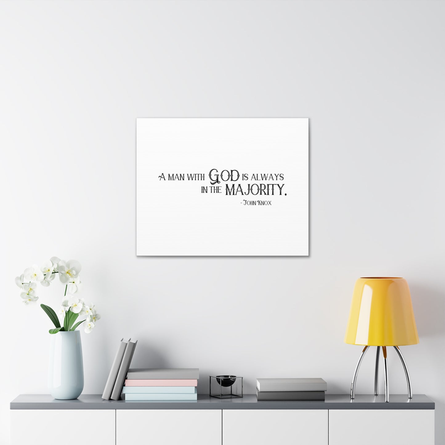 A Man With God 1 Samuel 9:6 Christian Wall Art Bible Verse Print Ready to Hang