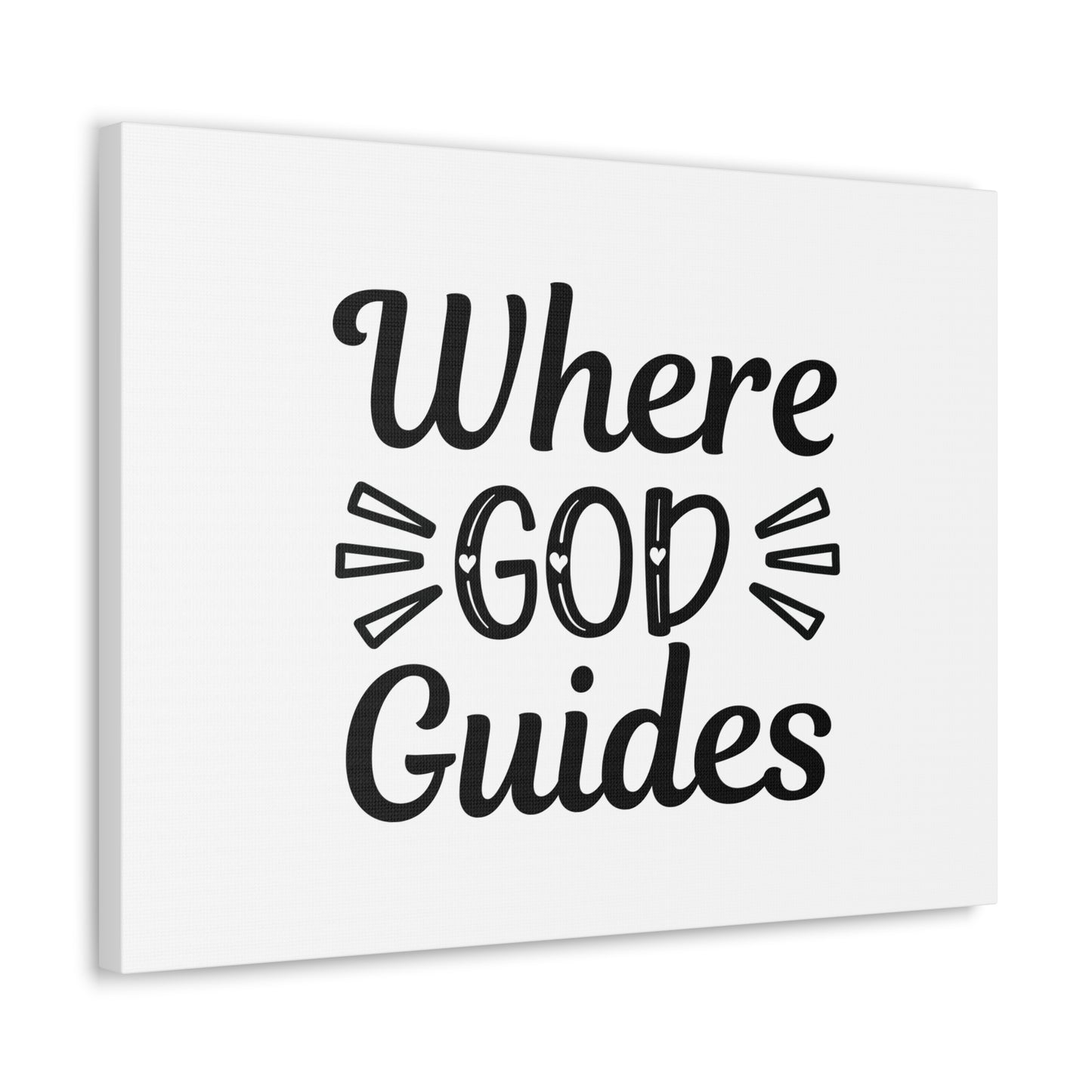 Where God Guides John 16:13 Christian Wall Art Bible Verse Print Ready to Hang