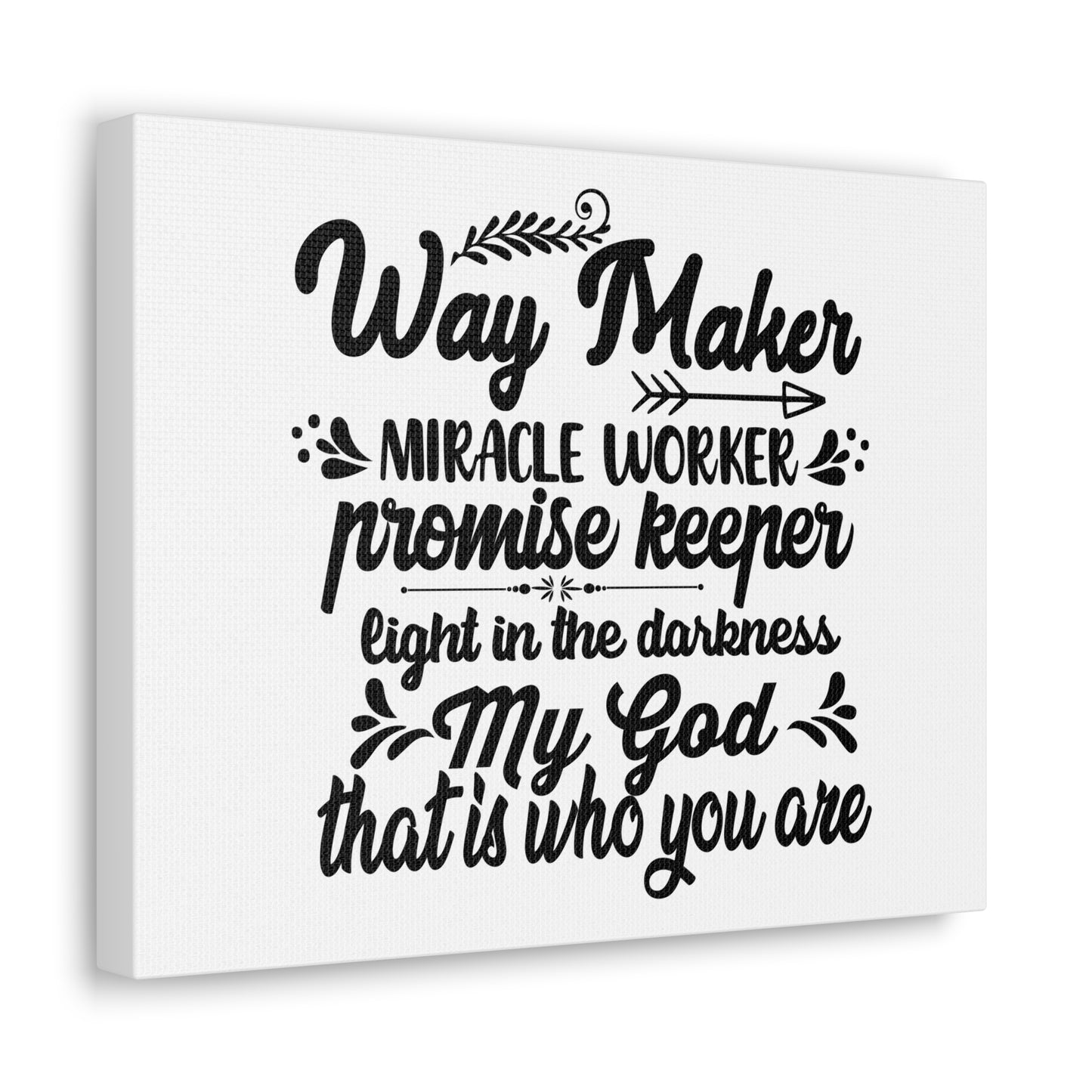 Way Maker, Miracle Worker, Promise Keeper John 16:33 Christian Wall Art Bible Verse Print Ready to Hang