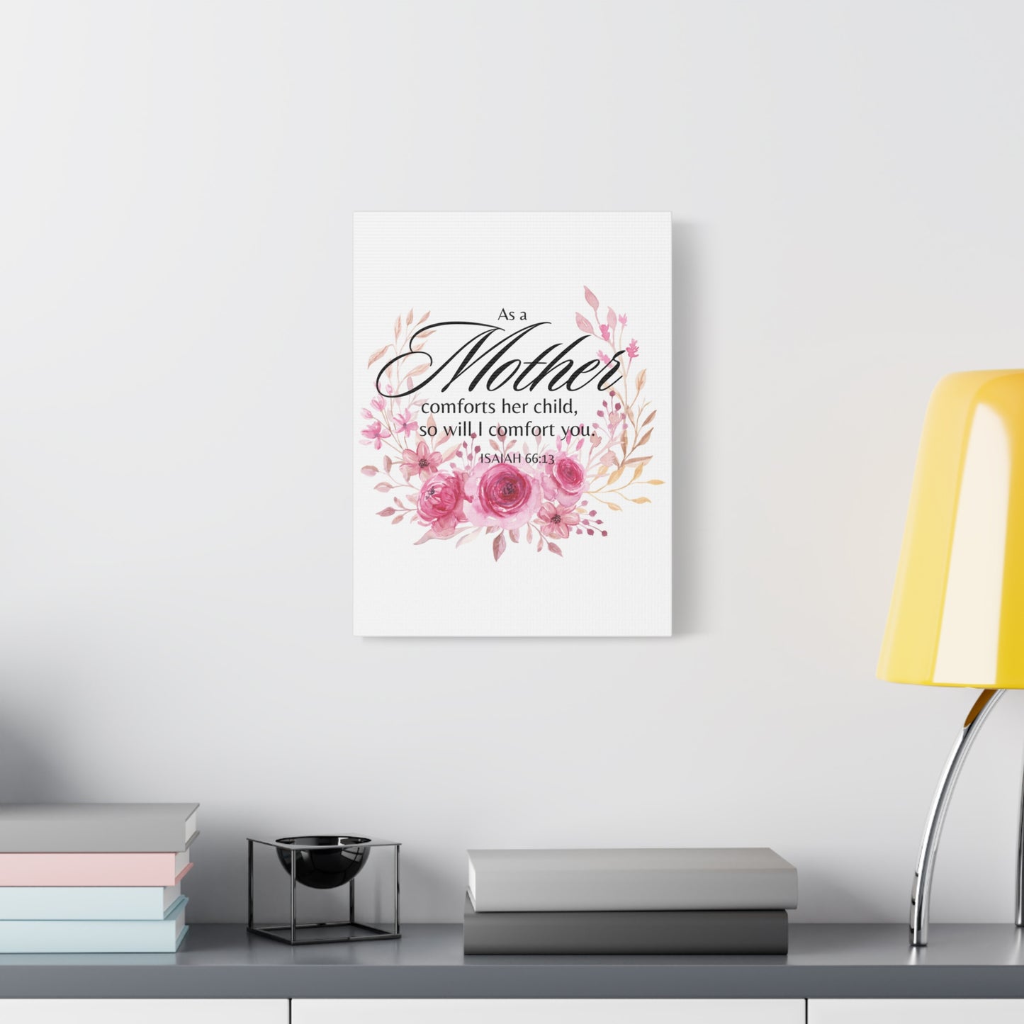 Scripture Walls Isaiah 66:13 I Will Comfort You Bible Verse Canvas Christian Wall Art Ready to Hang Unframed