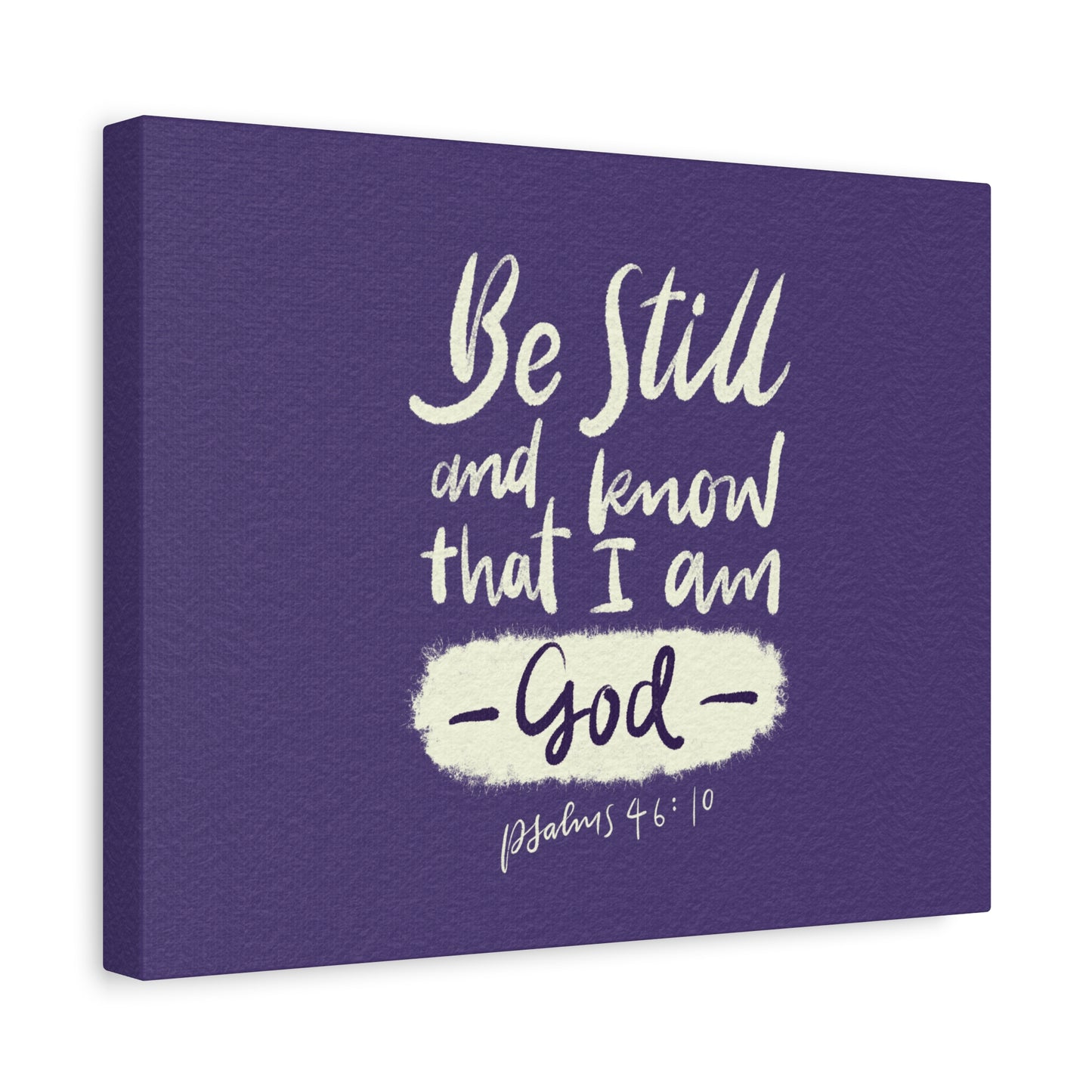 Scripture Walls Know That I Am God Psalm 46:10 Bible Verse Canvas Christian Wall Art Ready to Hang