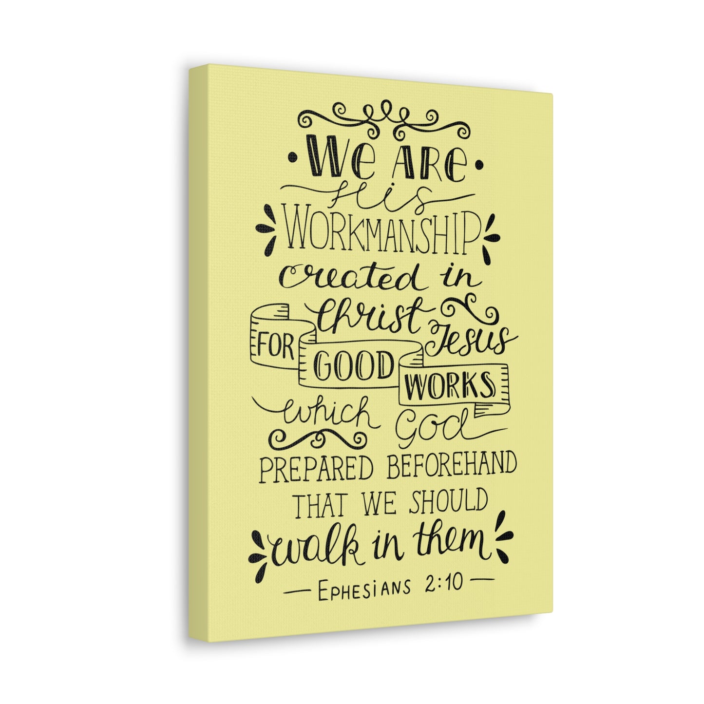 We Are Workmanship Ephesians 2:10 Christian Wall Art Bible Verse Print Ready To Hang