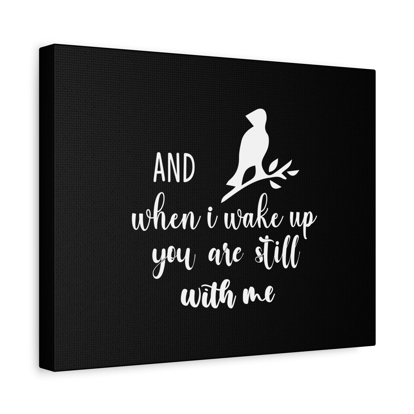 Scripture Canvas When I Wake Up, You Are Still With Me Psalm 139:18 Bird Christian Wall Art Bible Verse Print Ready to Hang