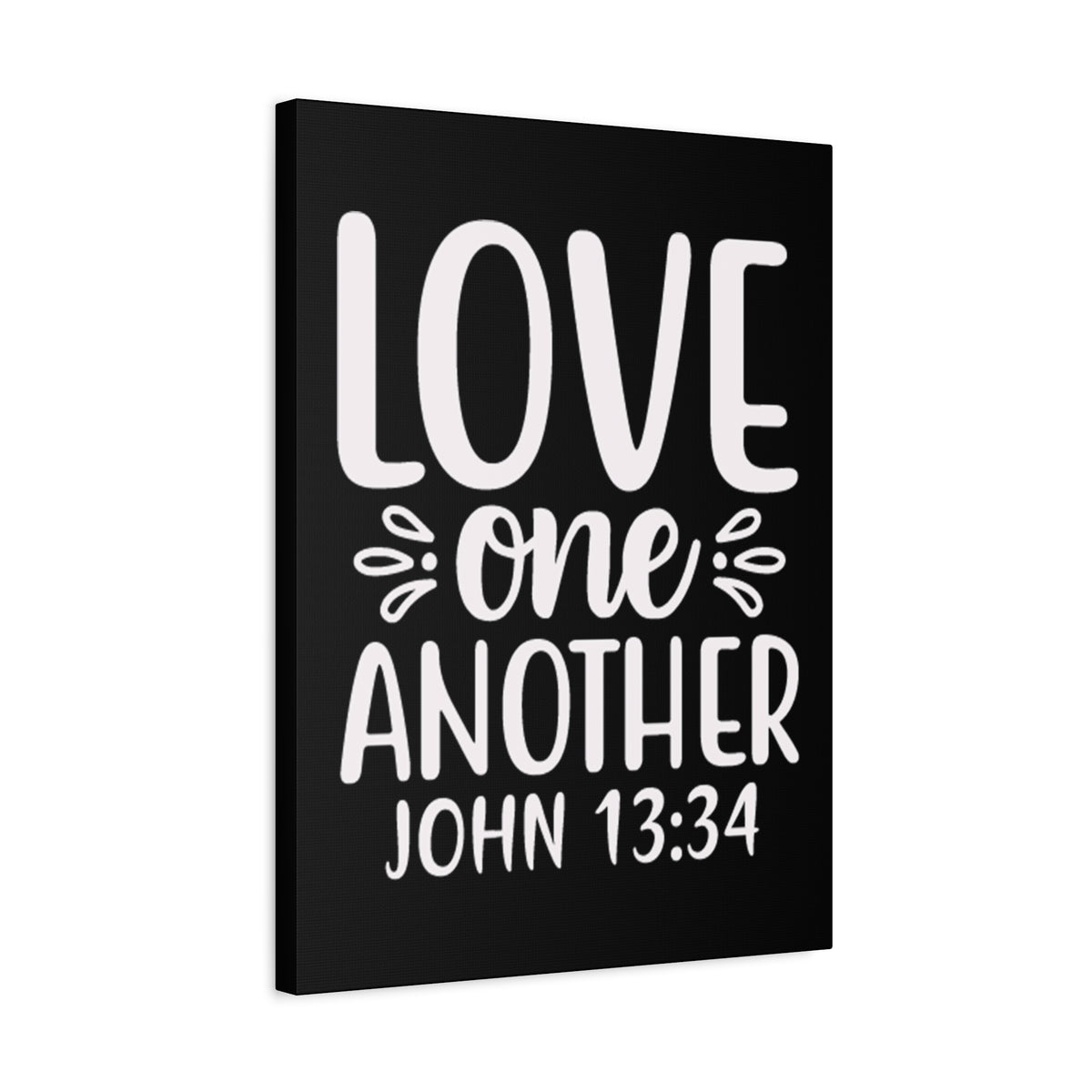 Scripture Walls Love One Another John 13:34 Bible Verse Canvas Christian Wall Art Ready to Hang Unframed