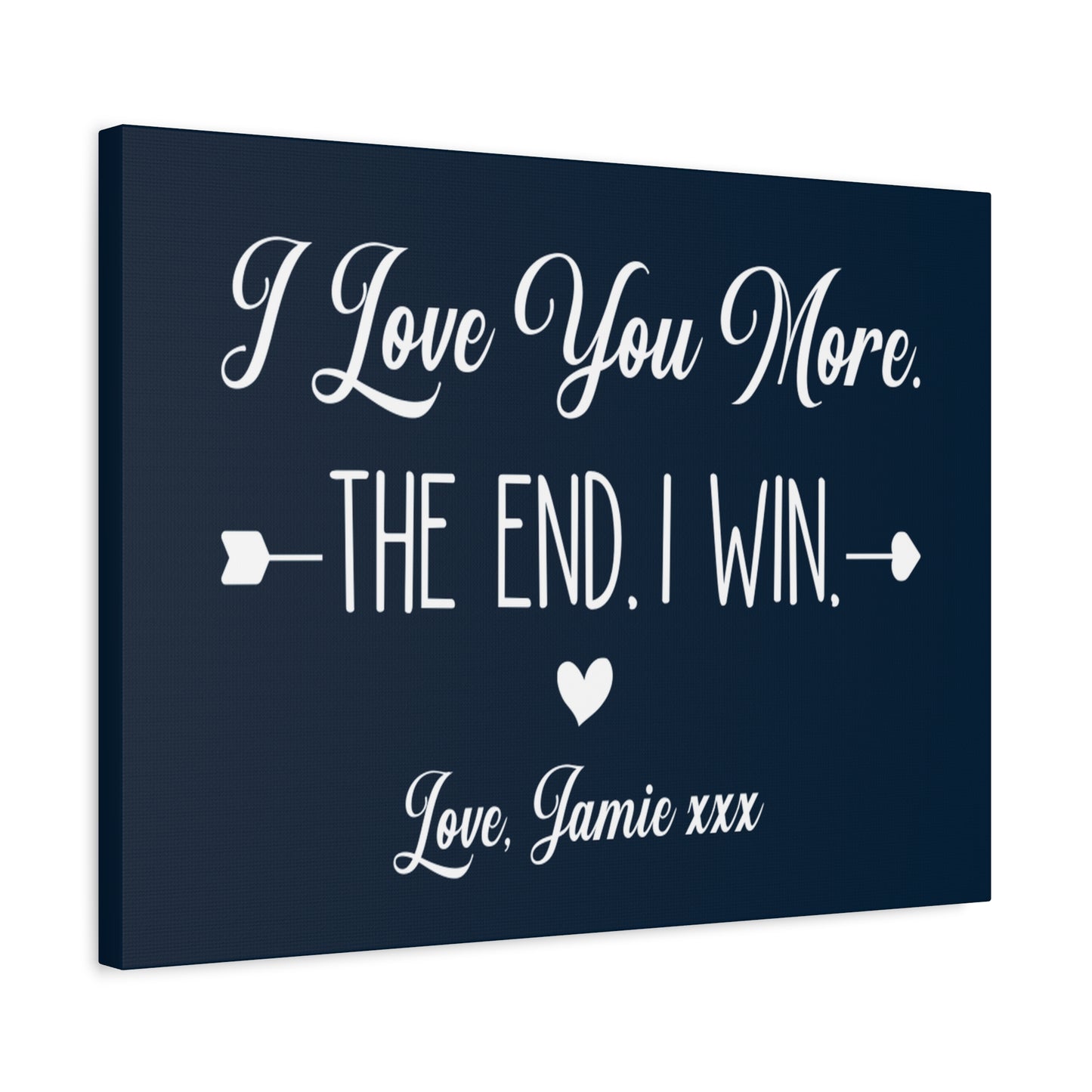Love You More Canvas Wall Art - Heartfelt Gift for Couples