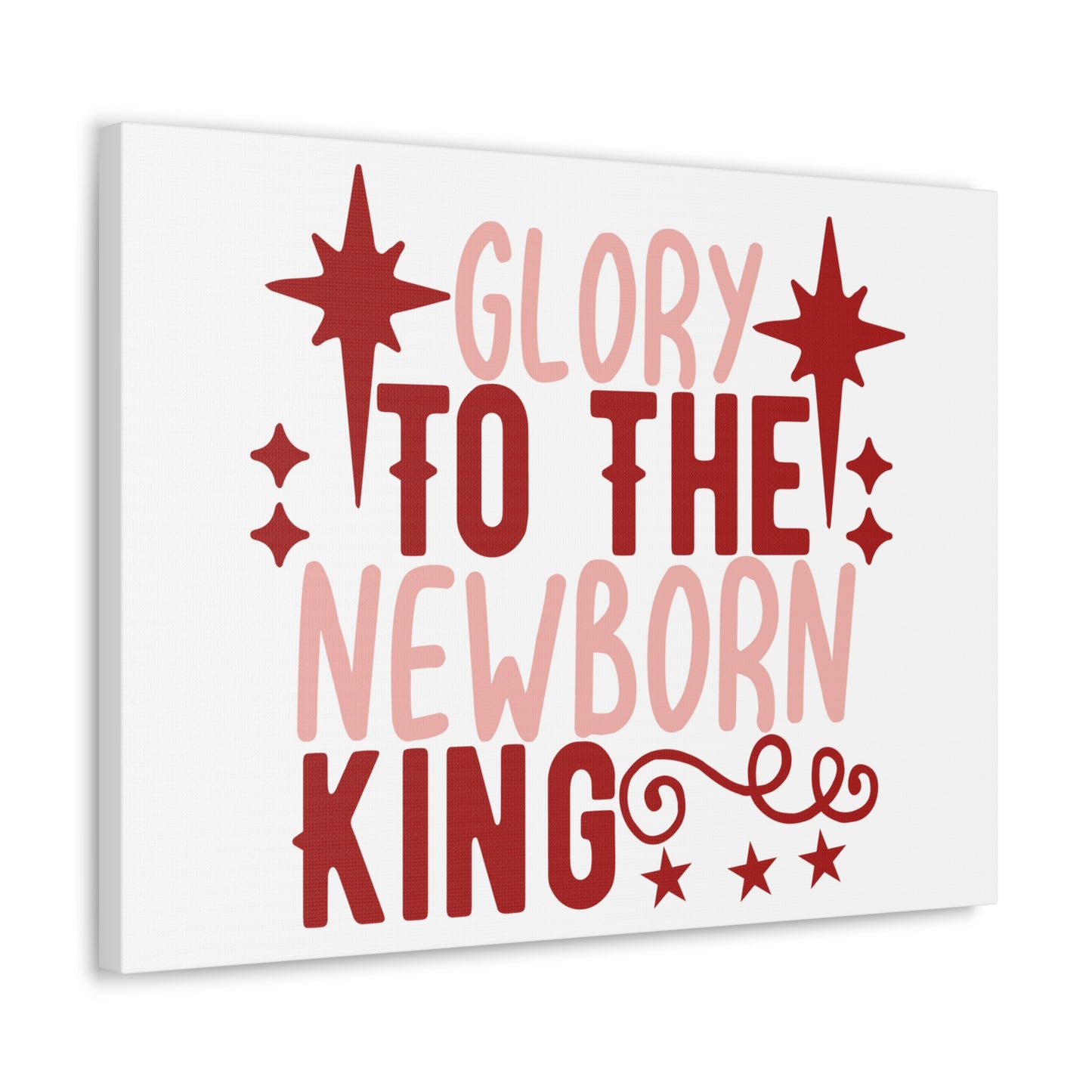 The Newborn King Luke 2:13-14 Christian Wall Art Print Ready to Hang