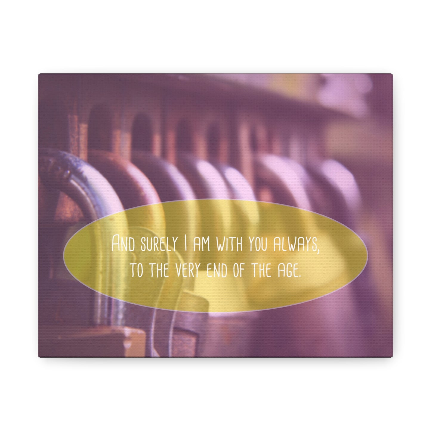 With You Always Matthew 13:49-50 ESV Christian Wall Art Bible Verse Print Ready to Hang