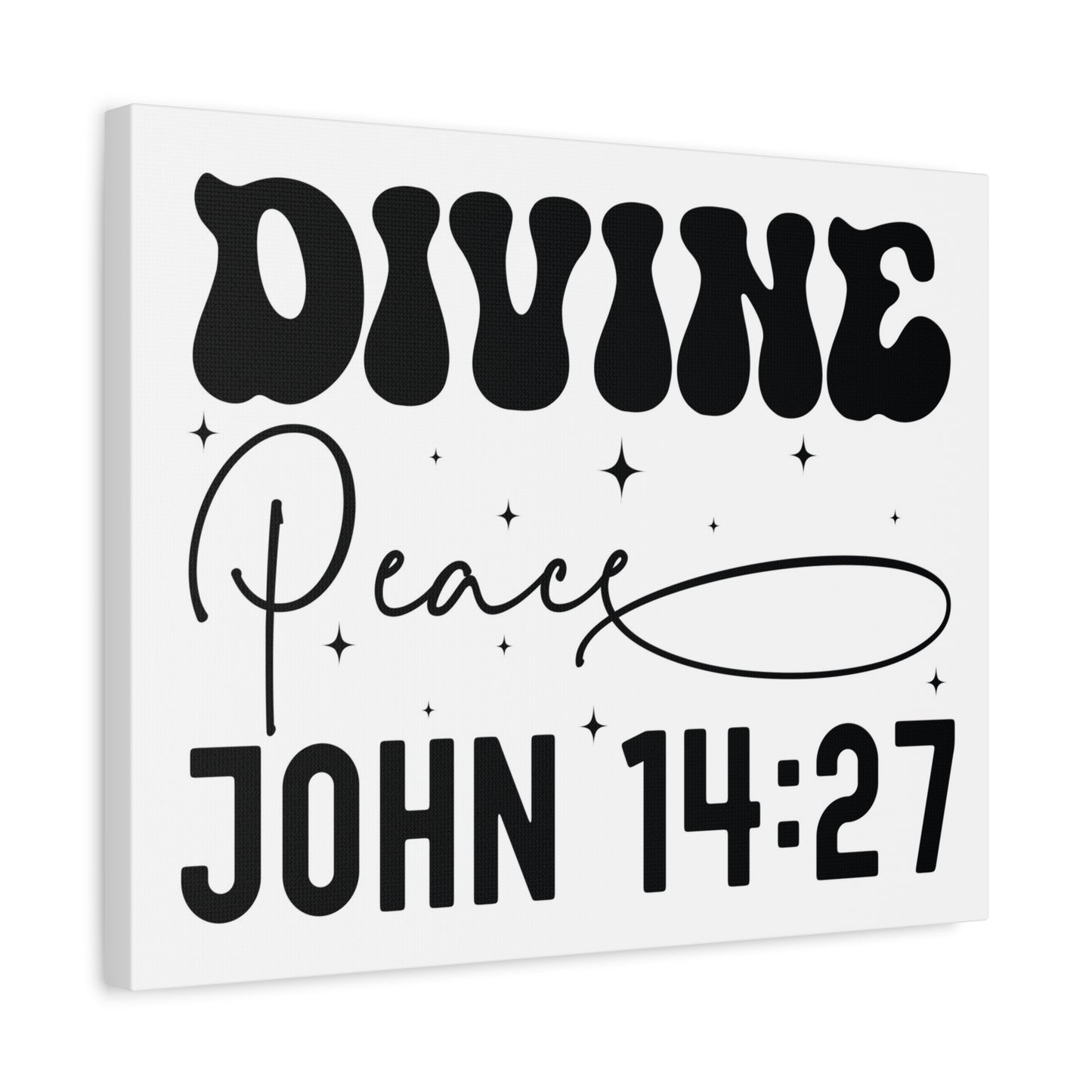 Scripture Walls John 14:27 Divine Peace Bible Verse Canvas Christian Wall Art Ready to Hang Unframed
