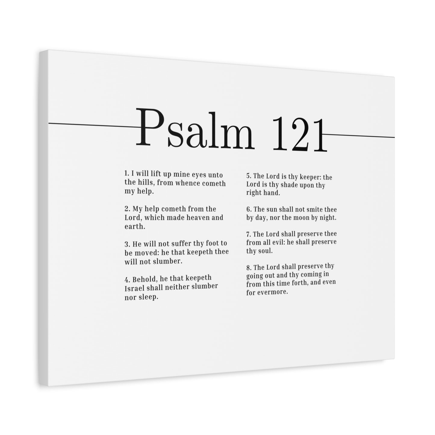 Scripture Canvas The Lord Shall Preserve Psalm 121 Christian Wall Art Bible Verse Print Ready to Hang