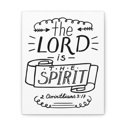 The Lord is The Spirit 2 Corinthians 3:17 Christian Wall Art Bible Verse Print Ready To Hang
