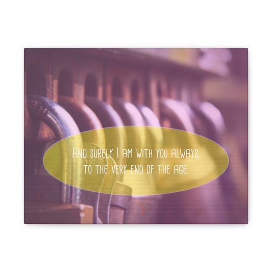 With You Always Matthew 13:49-50 ESV Christian Wall Art Bible Verse Print Ready to Hang