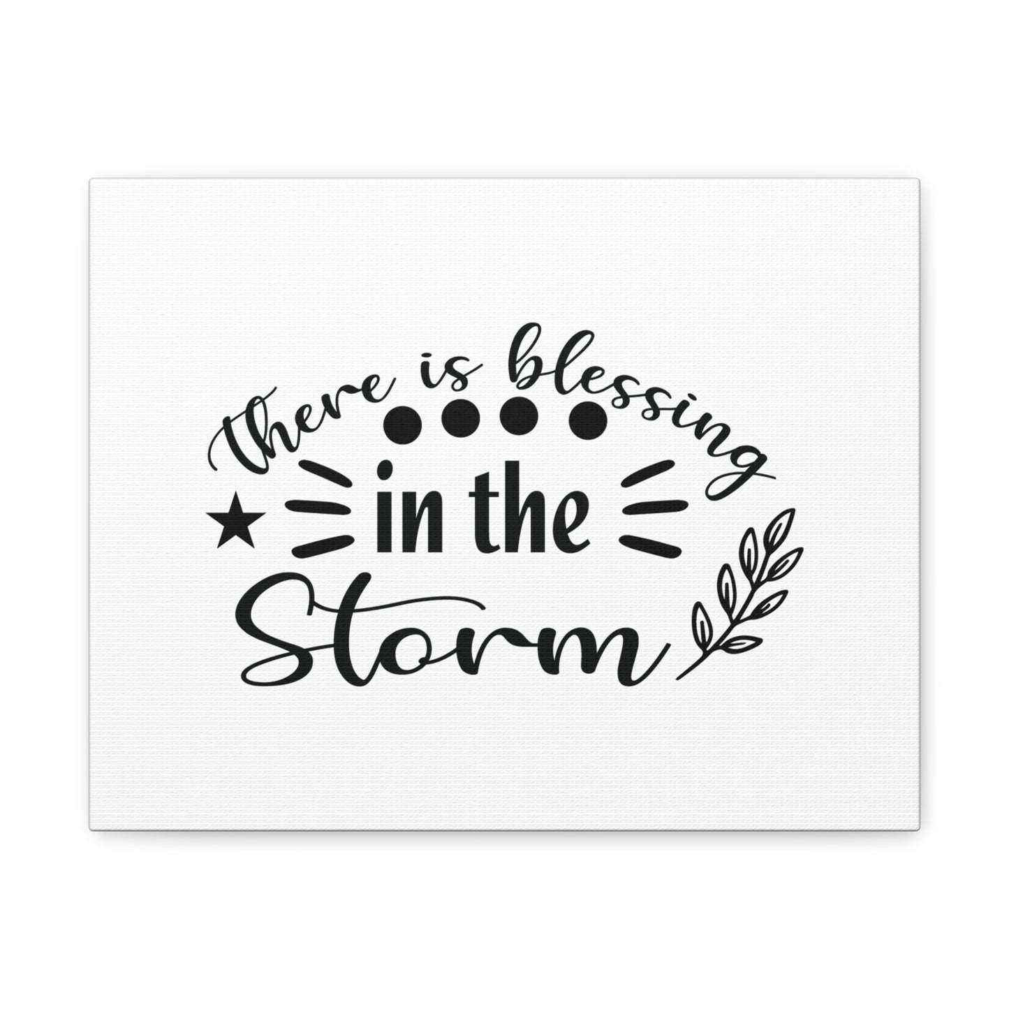 There Is Blessing In The Storm Ephesians 5:20 Christian Wall Art Bible Verse Print Ready to Hang