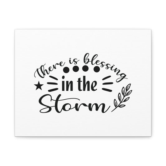 There Is Blessing In The Storm Ephesians 5:20 Christian Wall Art Bible Verse Print Ready to Hang