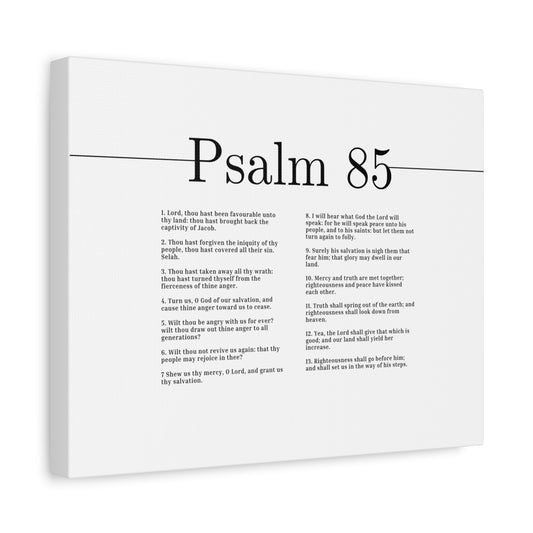 Scripture Canvas Glory May Dwell Psalm 85 Christian Wall Art Bible Verse Print Ready to Hang