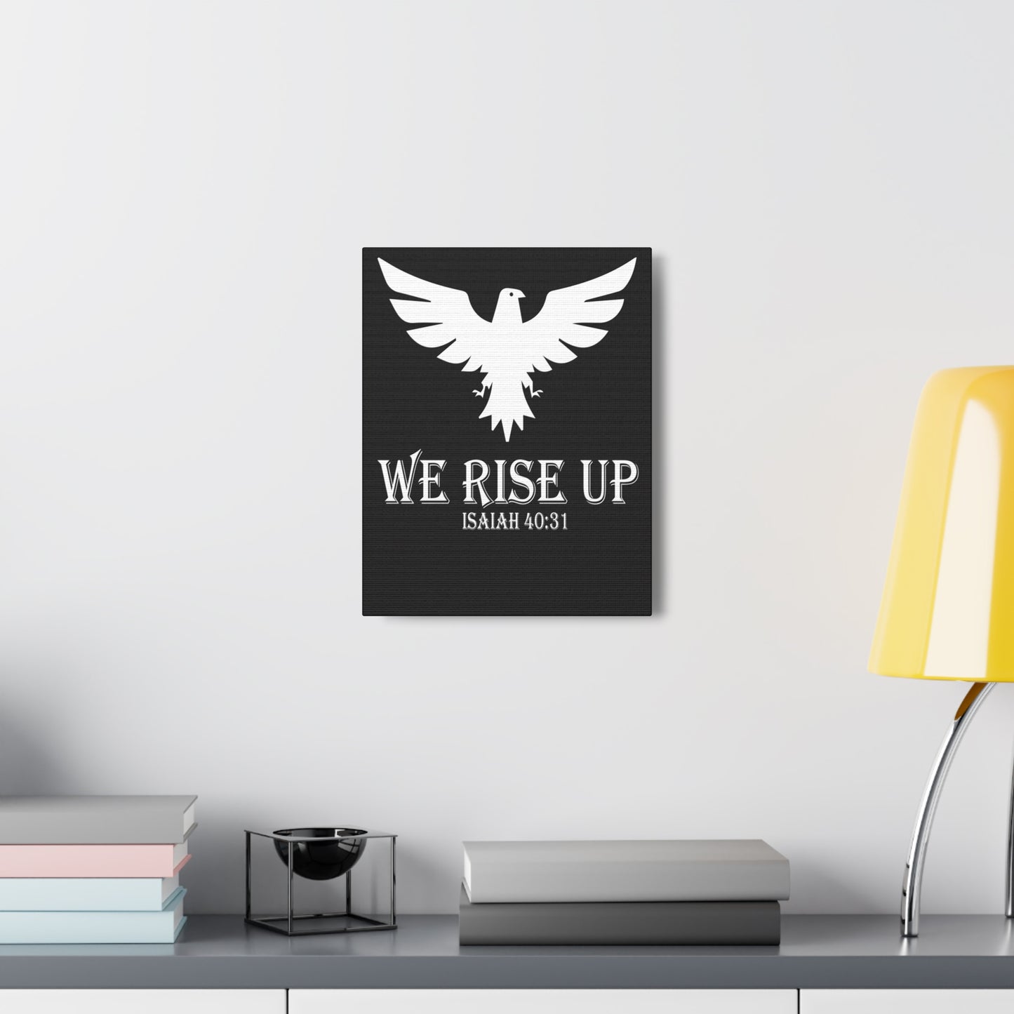 We Rise Up Isaiah 40:31 Bible Verse Canvas Christian Wall Art Ready To Hang