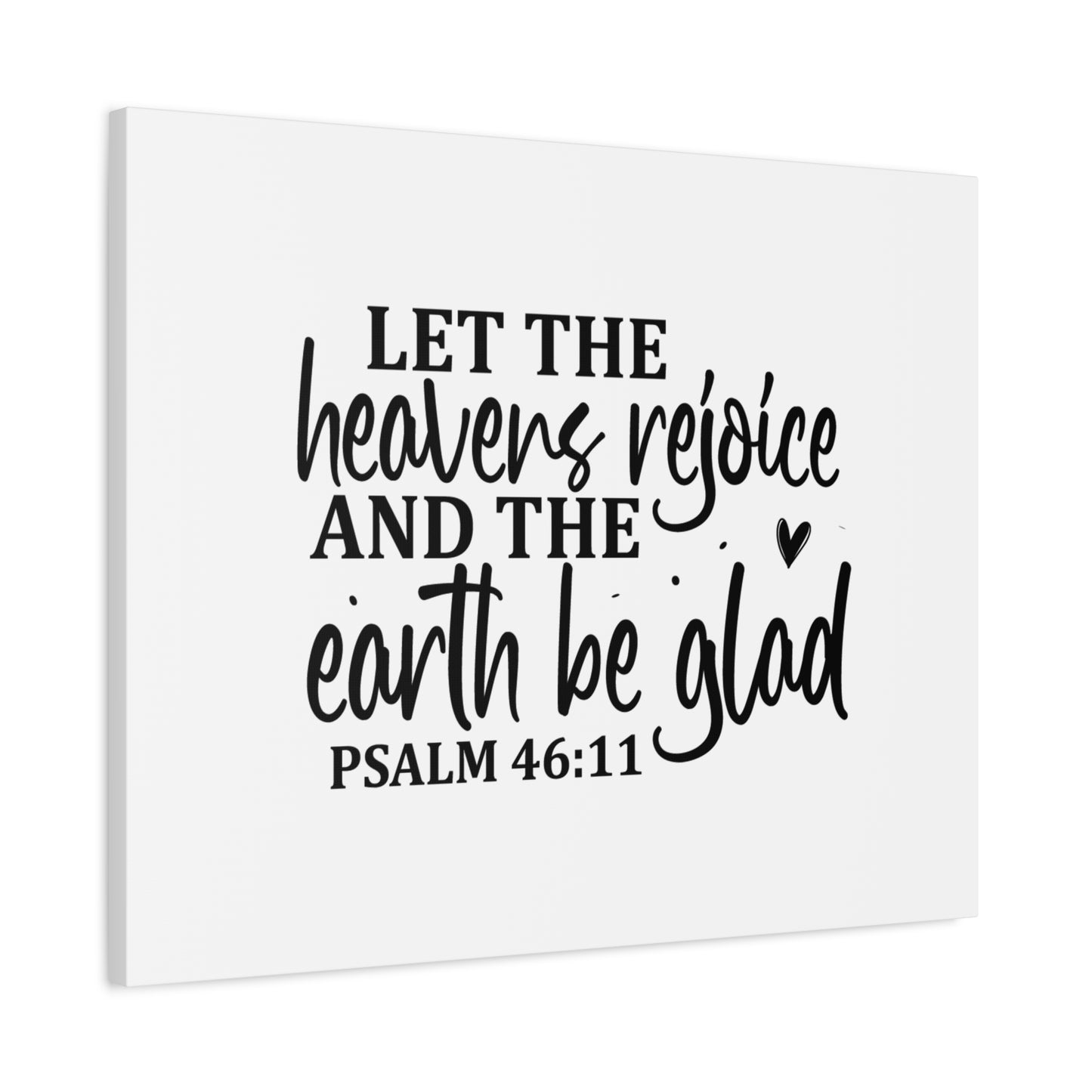 Scripture Canvas Healers Rejoice Psalm 46:11 Christian Wall Art Bible Verse Print Ready to Hang