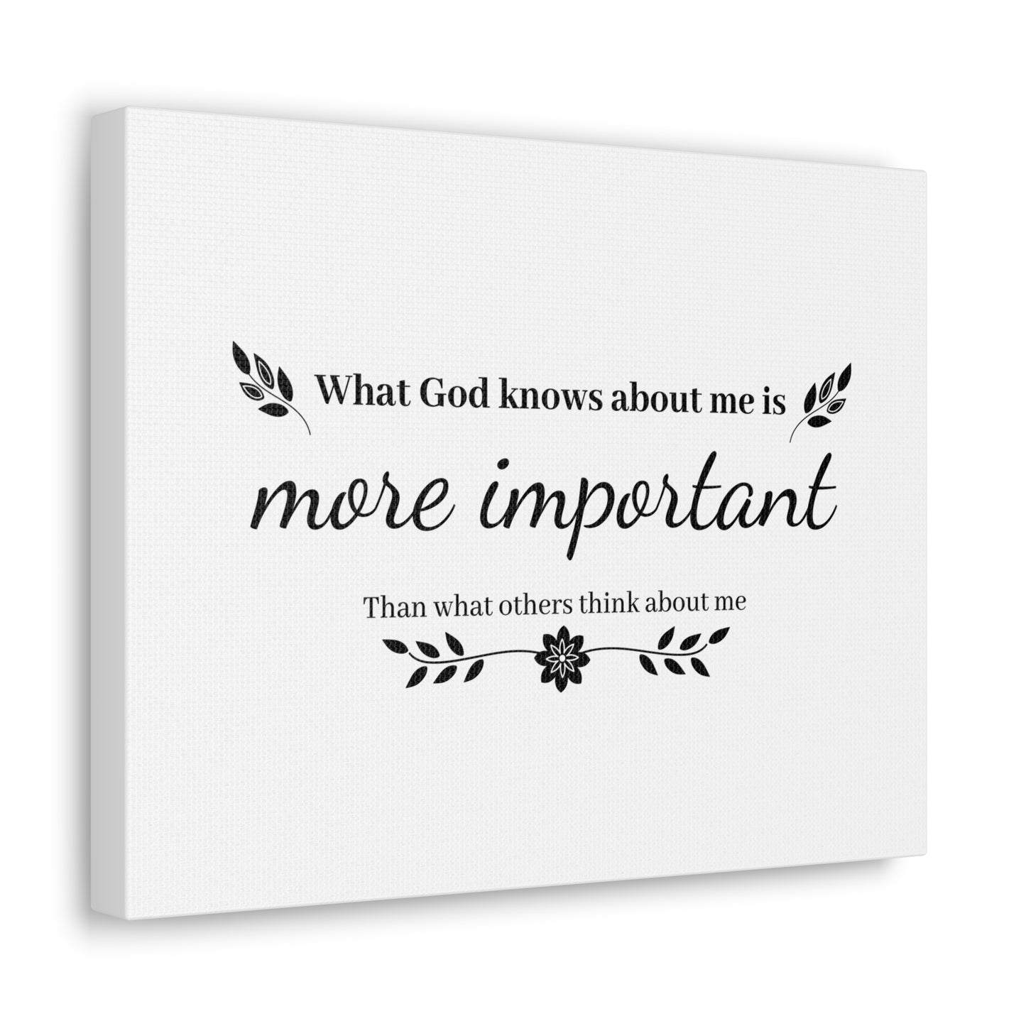 What God Knows About Me Is More Important Jeremiah 29:11 Christian Wall Art Bible Verse Print Ready to Hang