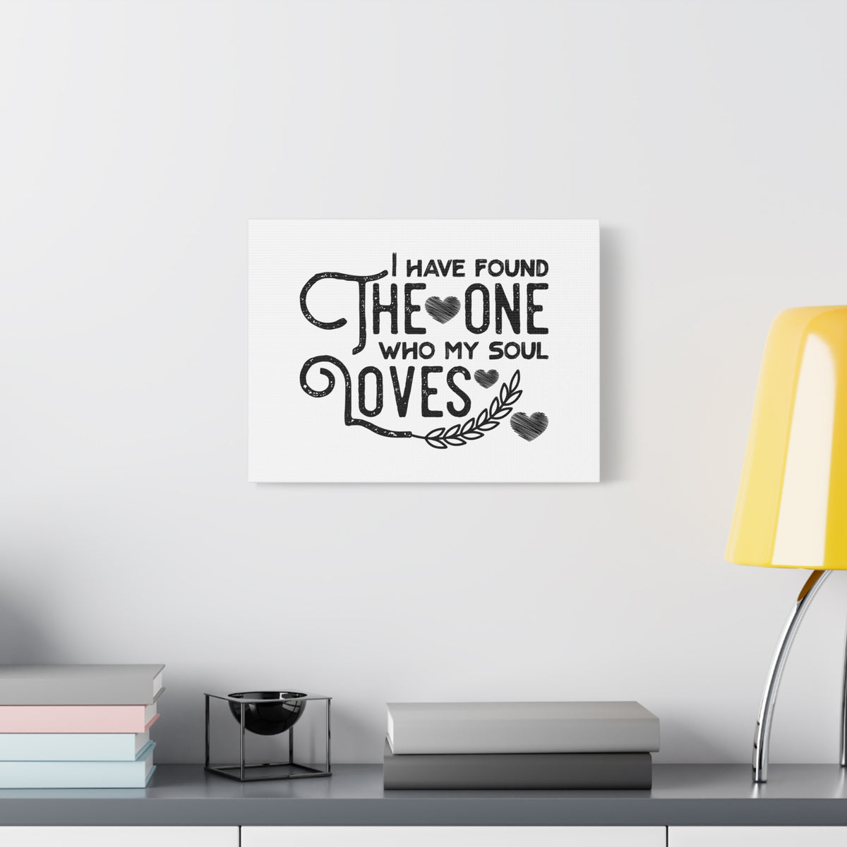 Scripture Canvas The One Who My Soul Loves Christian Wall Art Bible Verse Print Ready to Hang