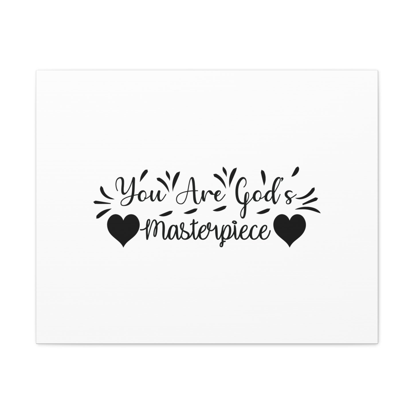 You Are God's Masterpiece Ephesians 2:10 Hearts Christian Wall Art Bible Verse Print Ready to Hang