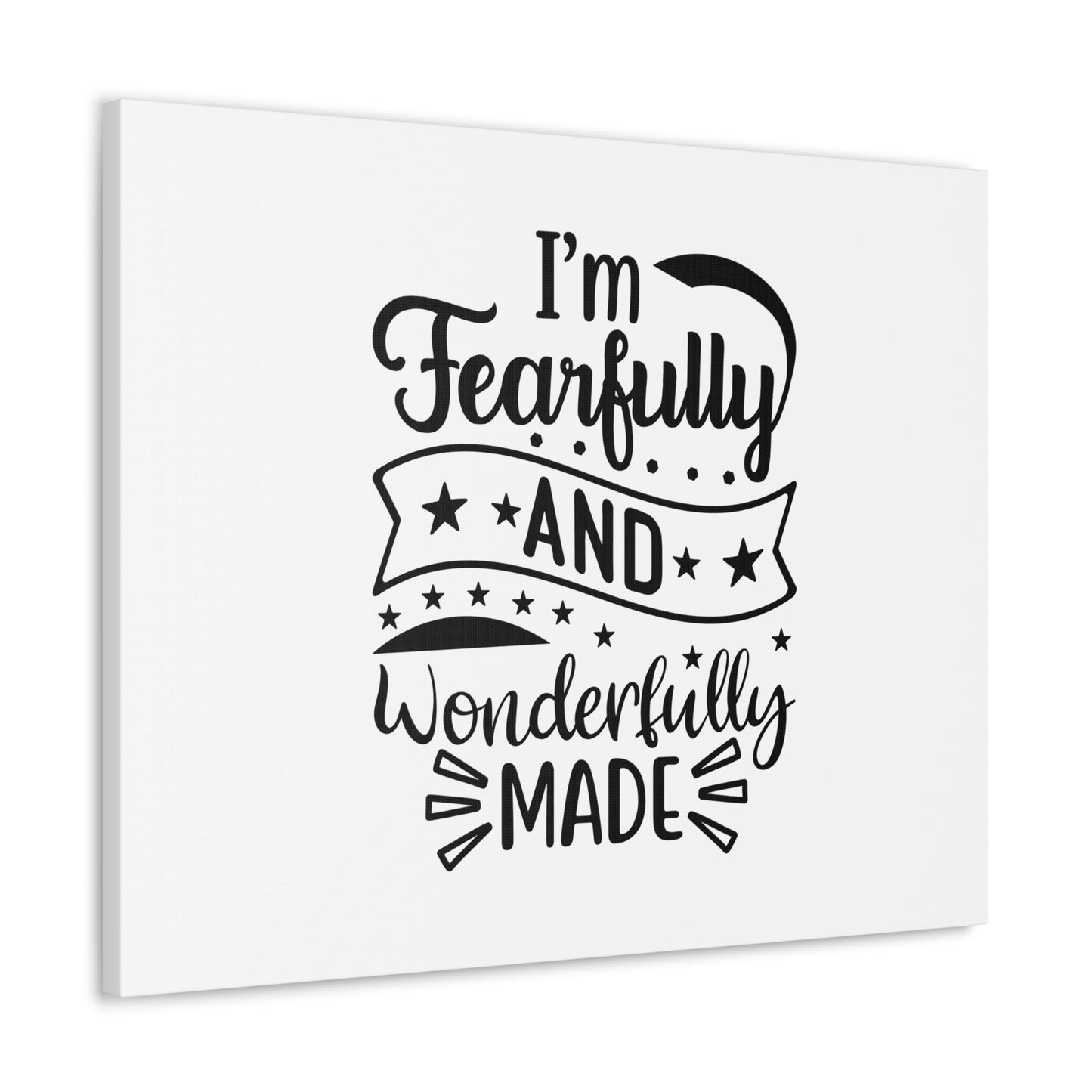 Wonderfully Made Psalm 139:14 Stars Christian Wall Art Bible Verse Print Ready to Hang