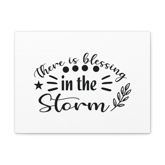There Is Blessing In The Storm Ephesians 5:20 Christian Wall Art Bible Verse Print Ready to Hang