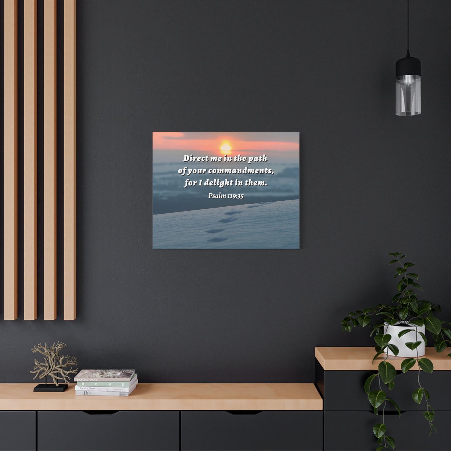 Scripture Walls Direct Me In The Path Psalm 119:35 Bible Verse Canvas Christian Wall Art Ready to Hang