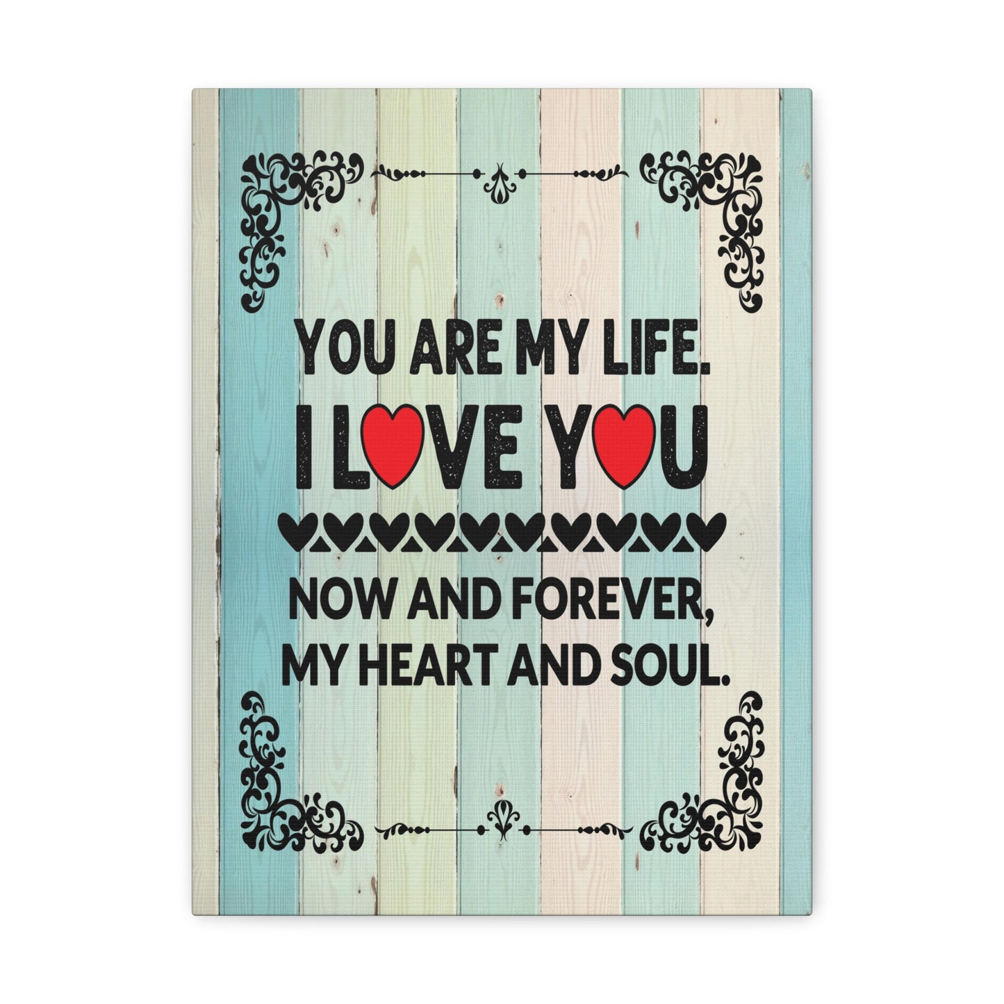 To My Wife You Are My Life Canvas Wall Art – Heartfelt Romantic Gift for Home Decor