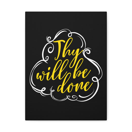 Thy Will Be Done Matthew 6:10 Christian Wall Art Print Ready to Hang
