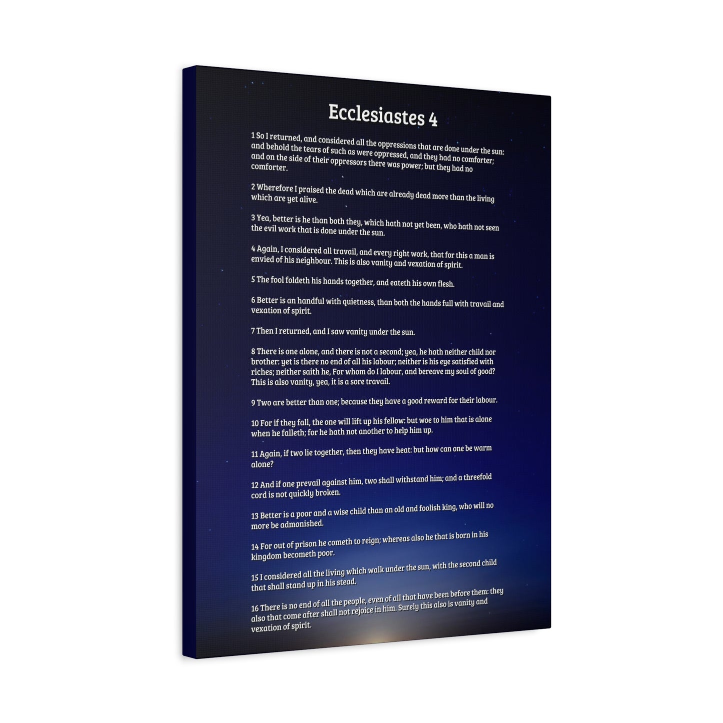 Scripture Walls Consider All Oppressions Ecclesiastes 4 Bible Verse Canvas Christian Wall Art Ready to Hang