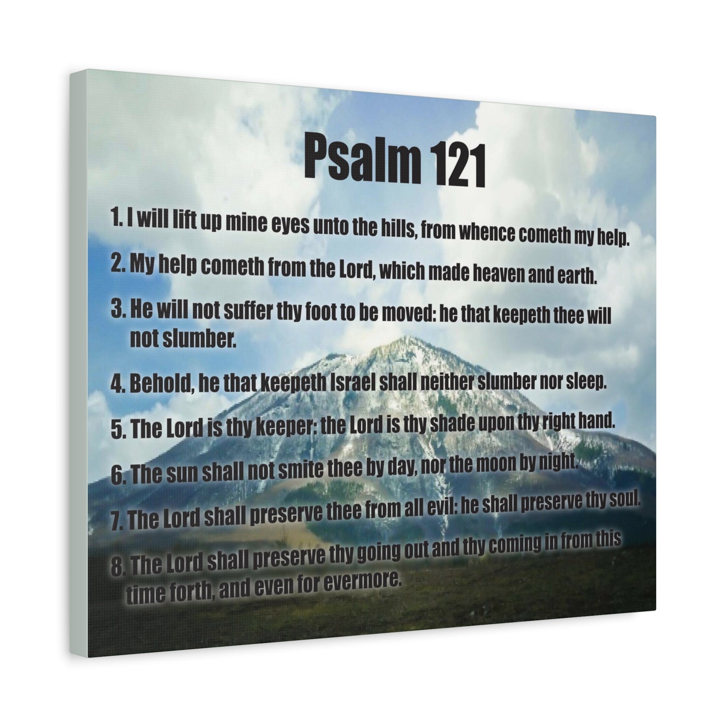 Scripture Walls God Watches Over You Psalm 121:7 Christian Wall Art Print Ready to Hang
