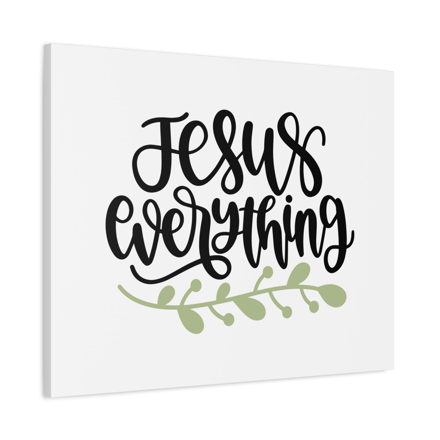 Scripture Canvas Jesus Everything Psalm 73:25-26 Christian Wall Art Bible Verse Print Ready to Hang
