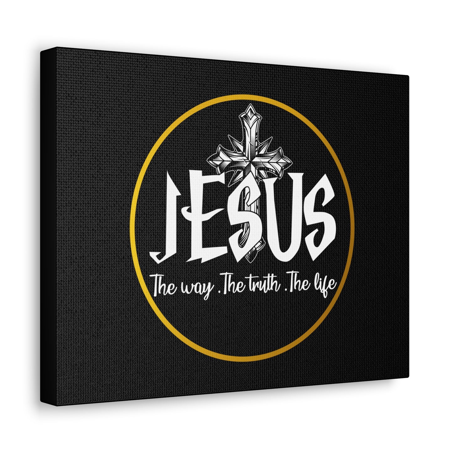 The Way, The Truth, The Life John 14:6 Black Christian Wall Art Bible Verse Print Ready to Hang