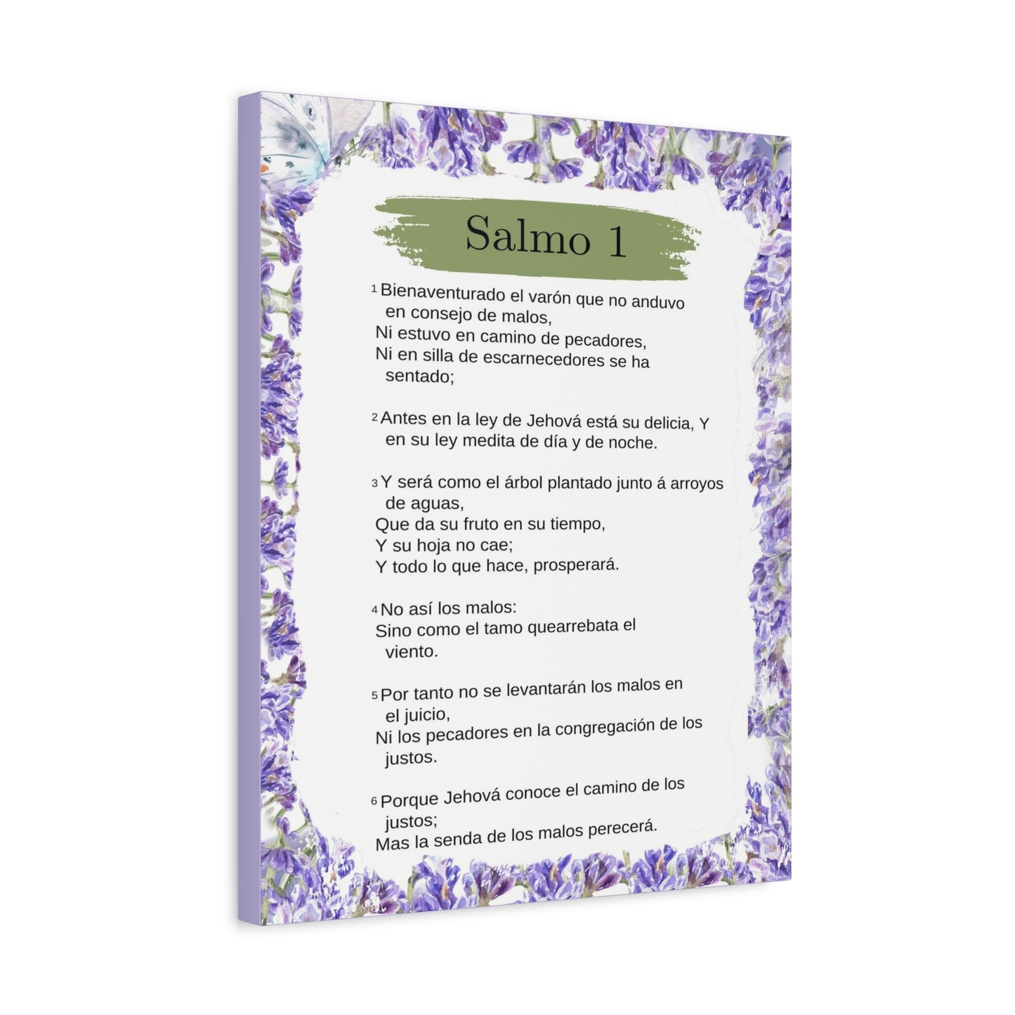 Salmo 1 Impresión De Arte Cristiano en ianoPared Lista Para Colgar